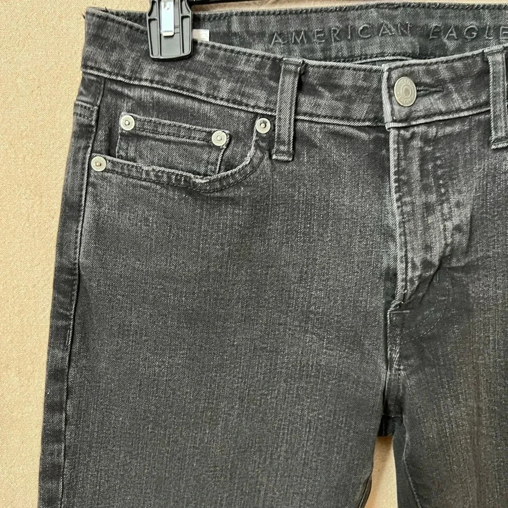 ⭐️American Eagle Flex Slim Jeans in Faded Black Mens Size 30 x 32 - Picture 4 of 15